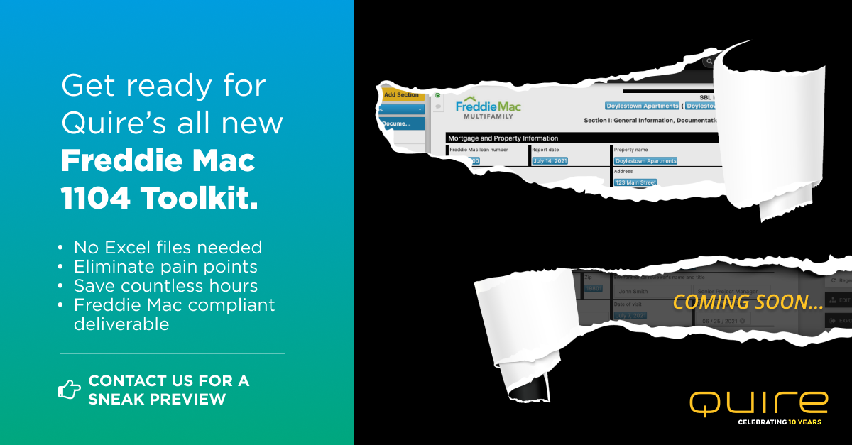 Get Ready For Quire’s All New Freddie Mac 1104 Toolkit