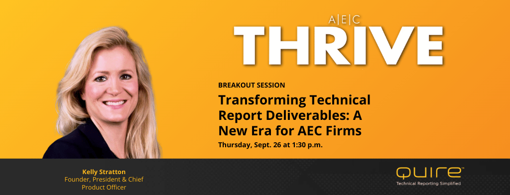 AEC THRIVE 2024 – Transforming Technical Report Deliverables