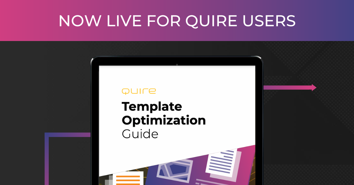 Now Available: A Template Optimization Guide for More Efficient Report Creation