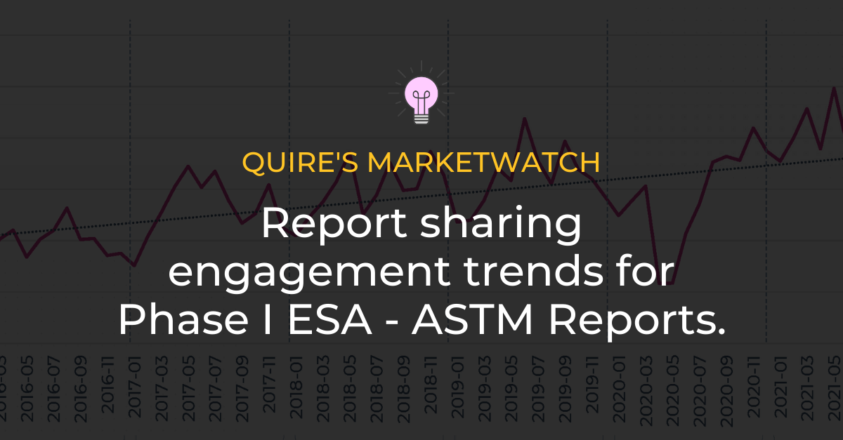 MarketWatch: Report sharing engagement trend changes for Phase I ESA – ASTM