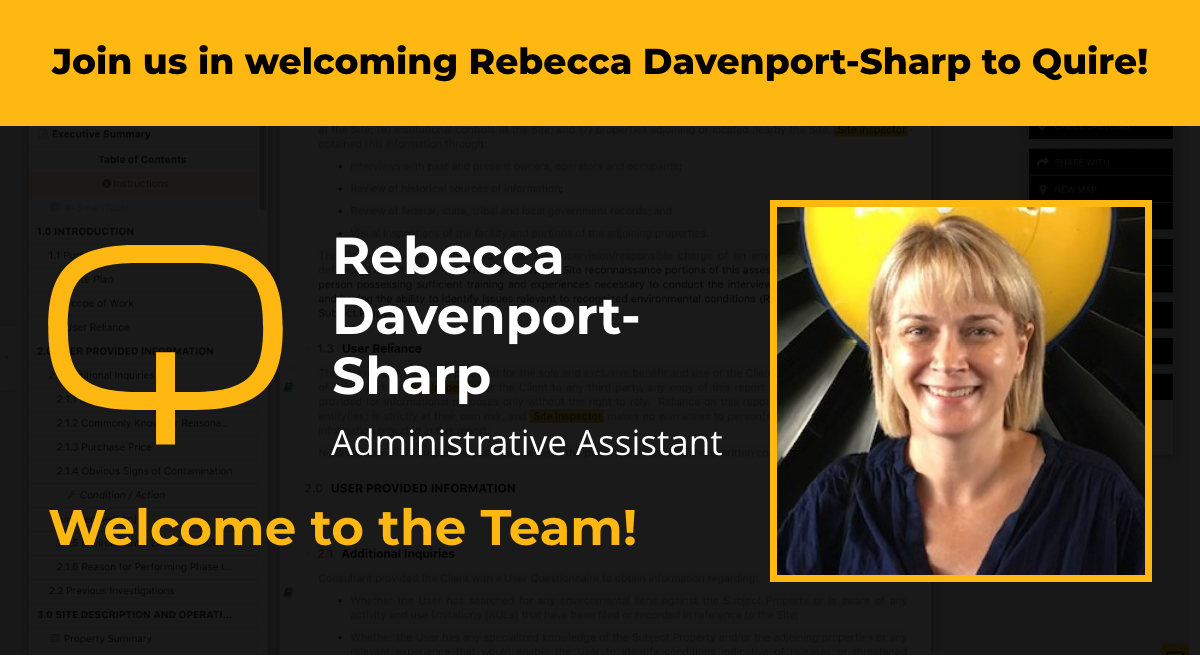 Welcome to Quire, Rebecca Davenport-Sharp!