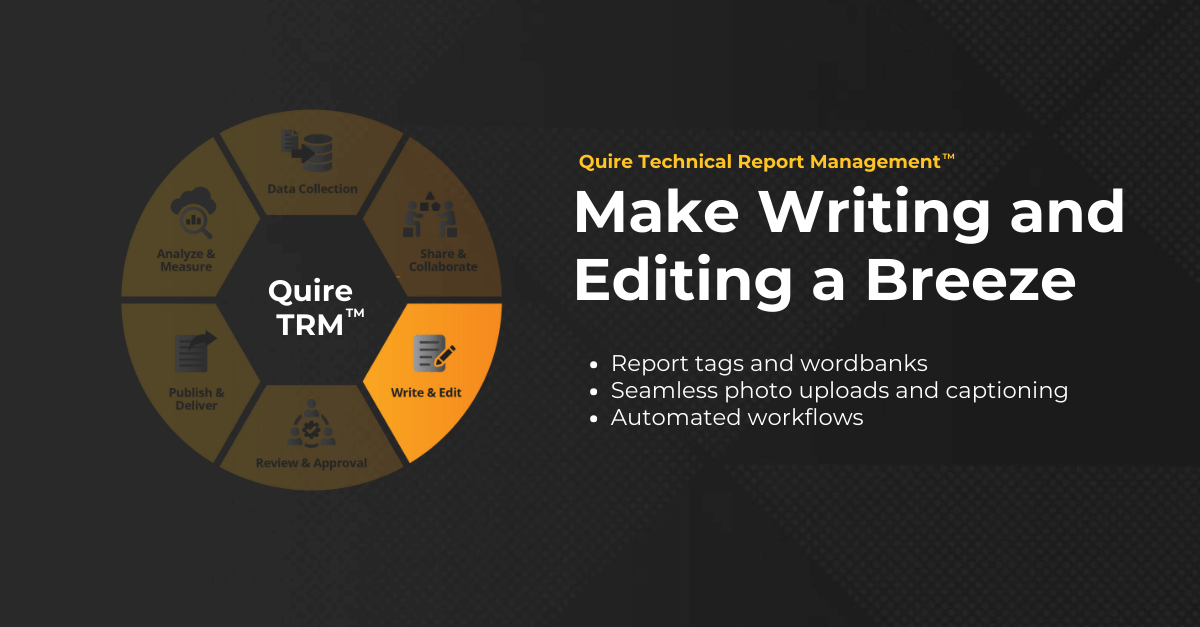 Make Writing and Editing a Breeze with Quire’s Technical Report Management™ (TRM™) Platform